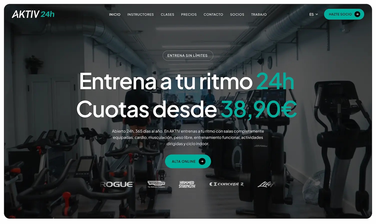 Página web de AKTIV24h