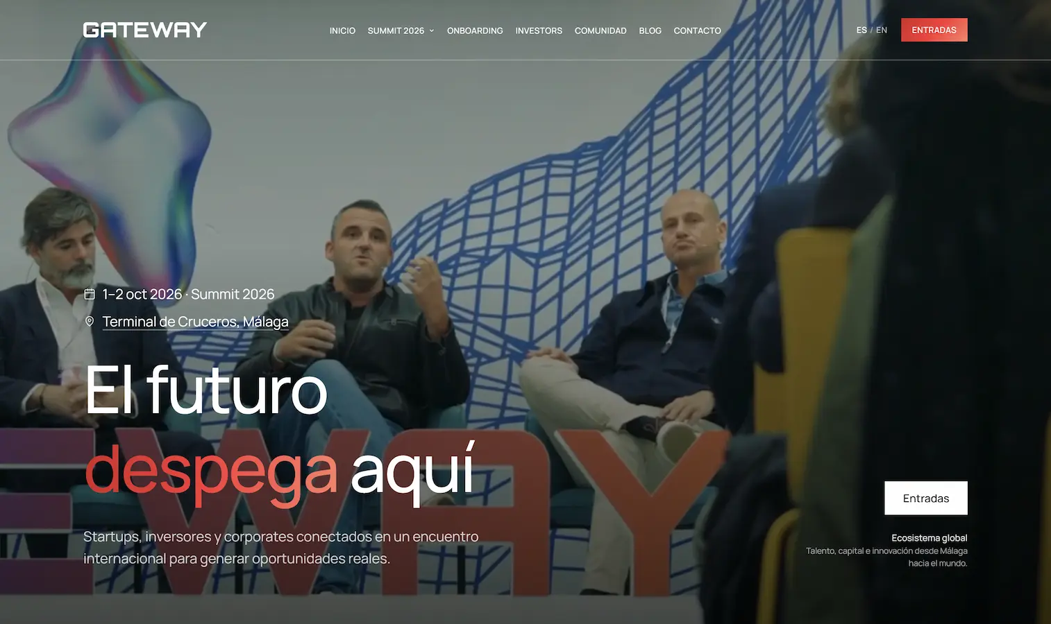 Página web de Gateway Summit