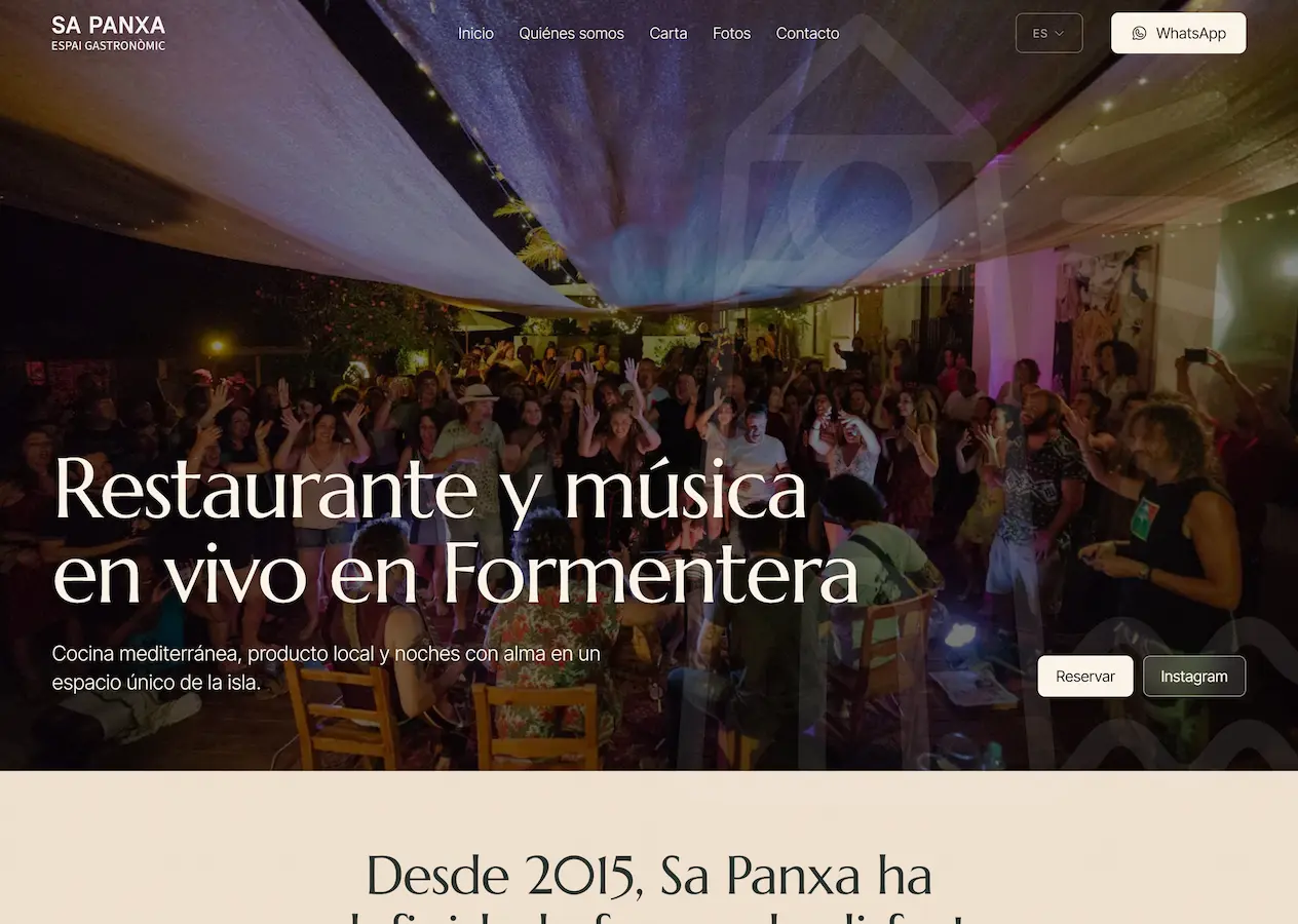 Página web de Sa Panxa